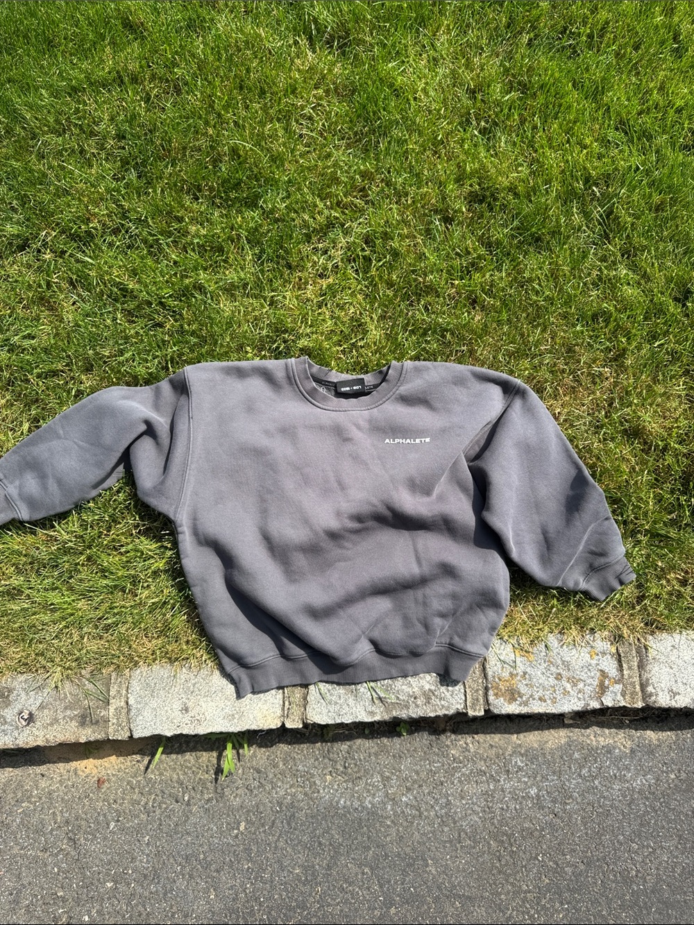 Alphalete Charcoal Gray Crewneck Sweatshirt